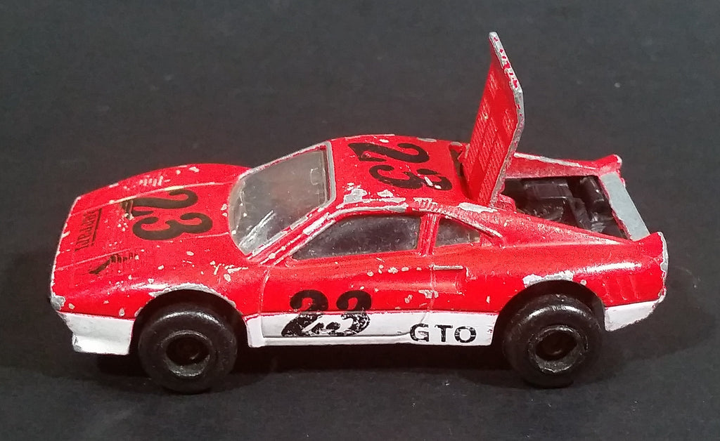 Vintage Majorette No. 211 Ferrari GTO Red White #23 1:56 Scale Die Cas ...