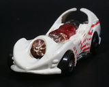 1998 Hot Wheels G-Force Stunt Riders Power Rocket White Die Cast Toy Race Car Vehicle w/ Opening Canopy - Treasure Valley Antiques & Collectibles