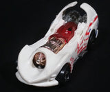 1998 Hot Wheels G-Force Stunt Riders Power Rocket White Die Cast Toy Race Car Vehicle w/ Opening Canopy - Treasure Valley Antiques & Collectibles