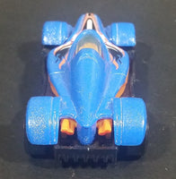 2010 Hot Wheels Formula Street Metalflake Blue Die Cast Toy Race Car Vehicle - Treasure Valley Antiques & Collectibles