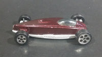 1999 Hot Wheels Street Raptor Maroon Dark Red Die Cast Toy Car - McDonald's Happy Meal 13/16 - Treasure Valley Antiques & Collectibles