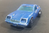 1976 Hot Wheels Flying Colors Chevy Monza 2 + 2 RL2 Blue Die Cast Toy Car Vehicle - Hong Kong - Treasure Valley Antiques & Collectibles