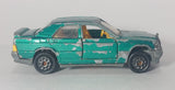 Vintage Majorette Mercedes 190E 2.3 - 16 Green No. 231 Die Cast Toy Car Vehicle with Opening Doors 1/59 Scale Made in France - Treasure Valley Antiques & Collectibles
