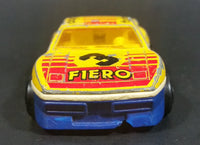 Vintage Majorette Pontiac Fiero #3 Yellow No. 206 Die Cast Toy Car Vehicle 1/55 Scale Made in France - Treasure Valley Antiques & Collectibles