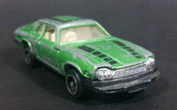 Rare Vintage CF Jaguar XJ-S Green with Black Dashed Stripes Die Cast Toy Car Vehicle w/ Opening Doors