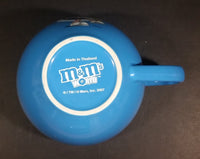 2007 Mars M & M's World Jumbo Oversized Blue Ceramic Beverage Soup Candy 16 oz. Mug Featuring a Saxophone Playing M & M - Treasure Valley Antiques & Collectibles