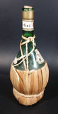 Vintage 1969 Melini Chianti Wicker Wrapped 95 Centiliter Glass Wine Bottle Made in Italy - Treasure Valley Antiques & Collectibles