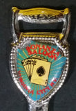 Bonanza Saloon Virginia City, Nevada Playing Cards Casino Collectible Shovel Shaped Metal Spoon Travel Memorabilia - Treasure Valley Antiques & Collectibles