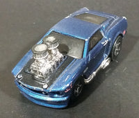 2003 Hot Wheels First Editions Tooned 1968 Mustang Dark Blue Die Cast Toy Muscle Car Vehicle - Treasure Valley Antiques & Collectibles