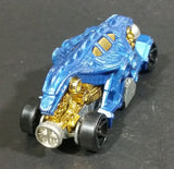 2010 Hot Wheels Race World Underground Double Demon Dinosaur Dark Blue Die Cast Toy Car Vehicle - Treasure Valley Antiques & Collectibles