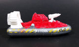 2012 Matchbox Beach Rescue Hovercraft Red and Grey Die Cast Toy Watercraft Vehicle - Treasure Valley Antiques & Collectibles
