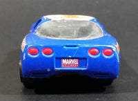 2011 Maisto Marvel Comics Nick Fury 1997 Chevrolet Corvette Blue Die Cast Toy Car Vehicle