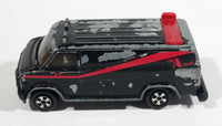 Vintage 1983 Ertl A-TEAM GMC Vandura Van Black Red Die Cast Toy Car Vehicle