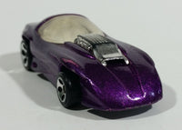1993 Hot Wheels Silhouette II 5 DOT Wheels Metalflake Purple Die Cast Toy Car Vehicle
