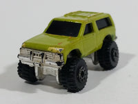 1983 Hot Wheels Mini Racers Chevy Blazer 4 x 4 Green Yellow Die Cast Toy Car Vehicle - Treasure Valley Antiques & Collectibles