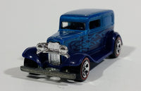 2008 Hot Wheels All Stars '32 Ford Delivery Truck Metalflake Blue Red Line Die Cast Toy Car Vehicle - Treasure Valley Antiques & Collectibles