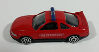 Motor Max Fire Department Chief Red w/ Blue Lights No. 6071 Die Cast Toy Car Emergency Rescue Vehicle - Treasure Valley Antiques & Collectibles