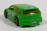 2011 Hot Wheels Graffiti Rides Audacious Neon Green Die Cast Toy Car Vehicle - Treasure Valley Antiques & Collectibles
