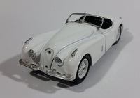 Burago 1948 Jaguar XK 120 Convertible White 1/24 Scale Die Cast Model Toy Classic Car Vehicle - Missing Parts - Treasure Valley Antiques & Collectibles