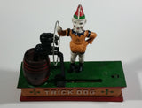 Vintage Collectible Trick Dog Circus Clown Cast Iron Mechanical Coin Bank - Treasure Valley Antiques & Collectibles