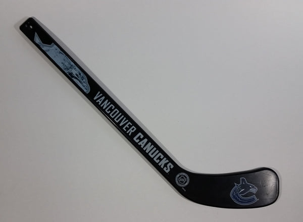 NHL Ice Hockey Vancouver Canucks Team Black Mini Hockey Stick Sports Collectible - Treasure Valley Antiques & Collectibles