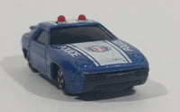 Rare 1989 Soma Flashers & Sirens Porsche 928 Police Car Blue Die Cast Toy Car Vehicle