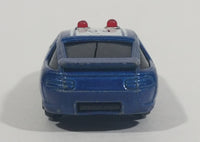 Rare 1989 Soma Flashers & Sirens Porsche 928 Police Car Blue Die Cast Toy Car Vehicle