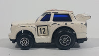 Rare Vintage Zee Zylmex White Pull Back Friction No. 901 Die Cast Rally Racing Car Toy Vehicle - Treasure Valley Antiques & Collectibles