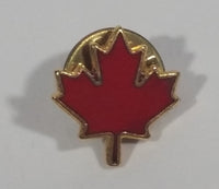 Small Red Maple Leaf Shaped Canada Enamel Lapel Pin - Treasure Valley Antiques & Collectibles
