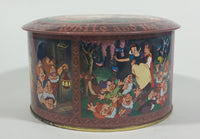 Vintage Walt Disney Productions Snow White and The Seven Dwarfs Candy Jar Mix Round Collectible Tin Container - Treasure Valley Antiques & Collectibles