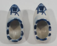 Vintage Delft Blue Hand Painted Windmill Shoe Set - Treasure Valley Antiques & Collectibles