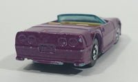 1990 Hot Wheels Color Racers II '83 Custom Corvette Convertible Purple Blue Die Cast Toy Car Vehicle