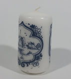 Delft Blue Holland Windmill Decor 3" Tall Wax Candle Unused - Like New - Treasure Valley Antiques & Collectibles