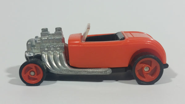 1996 Hot Wheels Roadster Flame Rider Orange Die Cast Toy Hot Rod Car Vehicle McDonald's Happy Meal - Treasure Valley Antiques & Collectibles