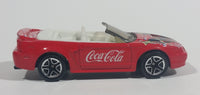 2001 Matchbox Coca-Cola Coke Soda Pop '99 Mustang Convertible Red Die Cast Toy Car Vehicle - Treasure Valley Antiques & Collectibles