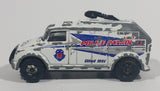 2001 Matchbox Police Robot Truck White Die Cast Toy Car Surveillance Vehicle - Treasure Valley Antiques & Collectibles