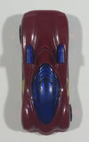 2004 Hot Wheels Track Aces Power Pipes Dark Red Die Cast Toy Car Vehicle - Treasure Valley Antiques & Collectibles
