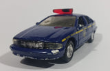1996 Road Champs Chevrolet Caprice New York State Police State Trooper Dark Blue 1/43 Scale Die Cast Toy Car Emergency Vehicle - Treasure Valley Antiques & Collectibles