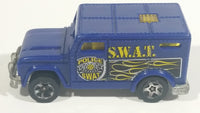 2007 Hot Wheels Police Patrol Armored Truck S.W.A.T. City of Hot Wheels Blue Die Cast Toy Car Emergency Vehicle - Treasure Valley Antiques & Collectibles