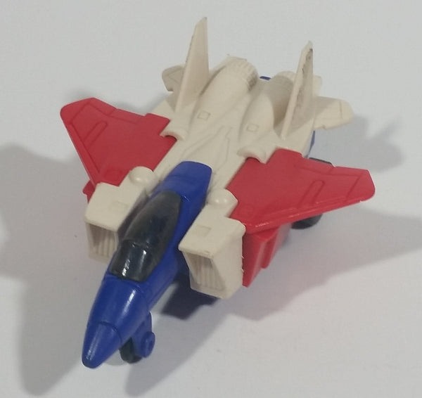 1985 McDonald's Tomy Japan Gobot Commandrons Commander Magna Red Blue White Transformer Airplane Fighter Jet Toy Aircraft Vehicle
