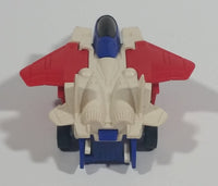 Vintage 1985 Tomy Japan Gobot Commandrons Commander Magna Red Blue White Transformer Airplane Fighter Jet Toy Aircraft Vehicle