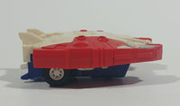 Vintage 1985 Tomy Japan Gobot Commandrons Solardyn Red Blue White Transformer Crab Like Toy Vehicle - McDonald's