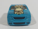 2006 Hot Wheels Big Blocks Ford Lightning Truck Teal Light Blue Die Cast Toy Car Vehicle - Treasure Valley Antiques & Collectibles