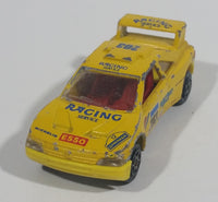 Vintage Majorette Peugeot 405 T 16 Yellow No. 202 with Esso and Michelin Logos 1/60 Scale Die Cast Toy Car Vehicle Made in France - Treasure Valley Antiques & Collectibles