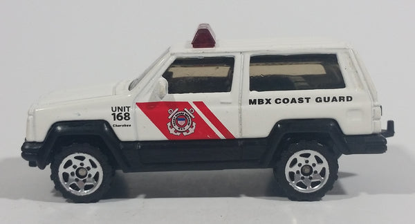 2006 Matchbox Coast Guard Jeep Cherokee White Die Cast Toy Car Rescue Emergency Vehicle