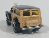 2001 Hot Wheels First Editions MG Rover Morris Wagon Black Tan Die Cast Toy Car Vehicle