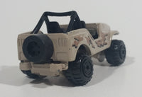 1992 Hot Wheels Action Command Team Roll Patrol Jeep CJ Grayish Tan Army Brown Die Cast Toy Car Vehicle
