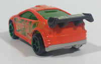 2012 Hot Wheels Asphalt Assault Neon Orange Die Cast Toy Car Vehicle - McDonald's Happy Meal 7/8