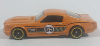 2016 Hot Wheels Ford Performance Series '65 Mustang Fastback Orange Die Cast Toy Muscle Car Vehicle - Treasure Valley Antiques & Collectibles