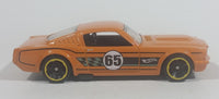 2016 Hot Wheels Ford Performance Series '65 Mustang Fastback Orange Die Cast Toy Muscle Car Vehicle - Treasure Valley Antiques & Collectibles
